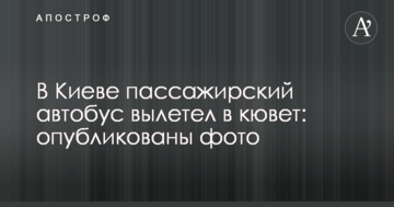 У Києві пасажирський автобус вилетів у кювет: опубліковано фото