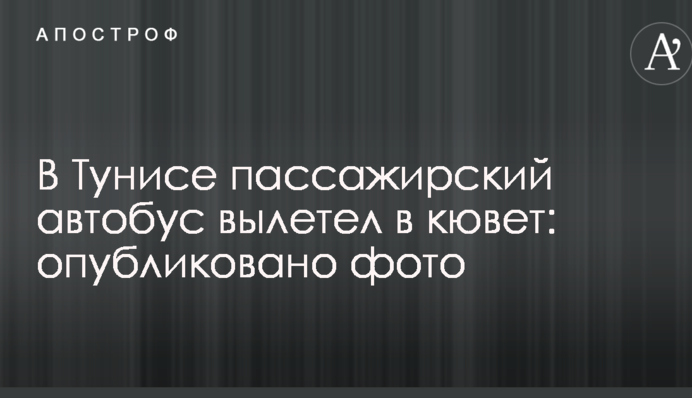 В Тунисе пассажирский автобус вылетел в кювет: опубликовано фото