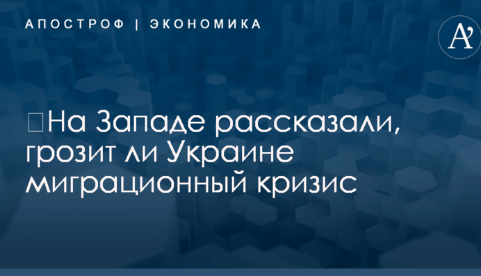 ​Нужно сделать экономику привлекательной: на Западе рассказали, грозит ли Украине миграционный кризис