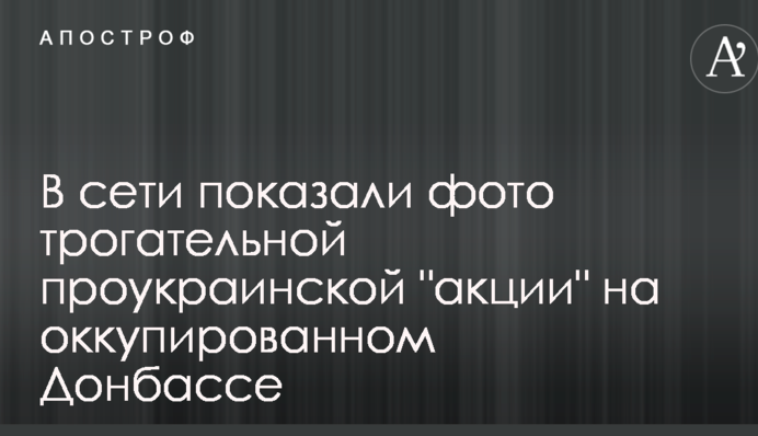 У мережі показали фото зворушливої проукраїнської 