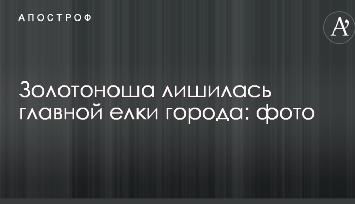 Золотоноша залишилася без головної ялинки міста: опубліковані фото