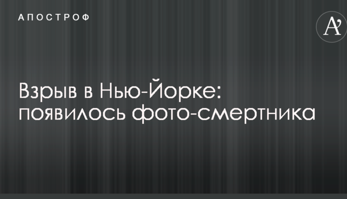 Вибух в Нью-Йорку: з'явилося фото смертника
