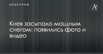 Київ засипало потужним снігом: з'явилися фото і відео