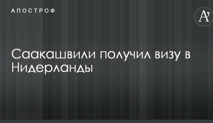 Журналисты узнали о получении Саакашвили визы одной из стран ЕС