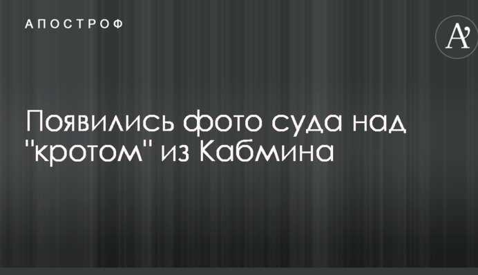 Появились фото суда над "кротом" из Кабмина, подозреваемым в работе на спецслужбы РФ