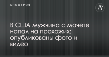 У США чоловік з мачете напав на перехожих: опубліковано фото і відео