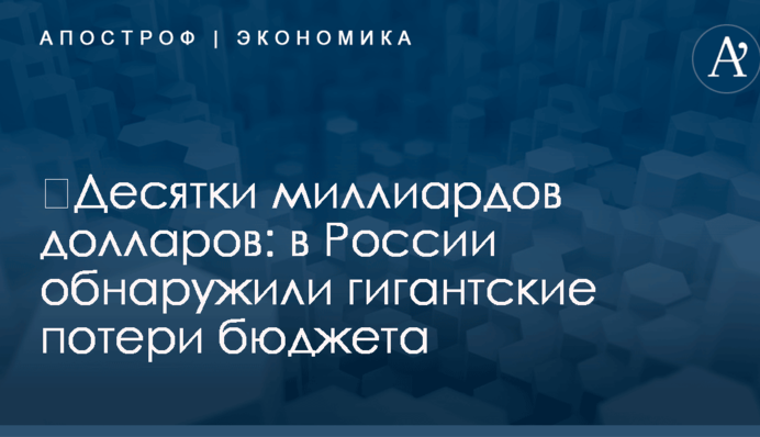 ​Десятки миллиардов долларов: в России обнаружили гигантские потери бюджета
