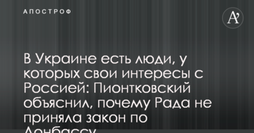 В Україні є люди, у яких свої інтереси з Росією: Піонтковський пояснив, чому Рада не прийняла закон щодо Донбасу