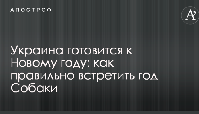 Україна готується до Нового року: як правильно зустріти рік Собаки