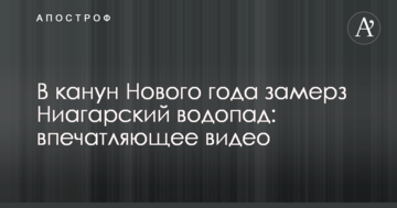 Напередодні Нового року замерз Ніагарський водоспад: вражаюче відео