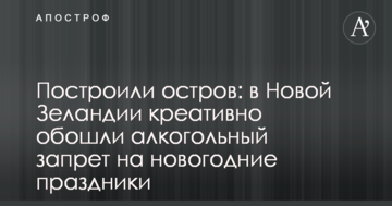 Побудували острів: у Новій Зеландії креативно обійшли алкогольну заборону на новорічні свята