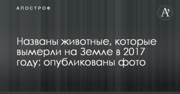 Названо тварини, які вимерли на Землі в 2017 році: опубліковані фото