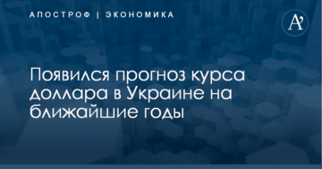 Появился прогноз курса доллара в Украине на ближайшие годы
