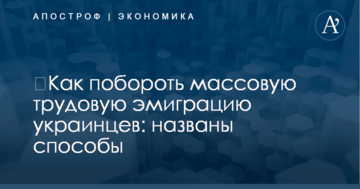 ​Как побороть массовую трудовую эмиграцию украинцев: названы способы