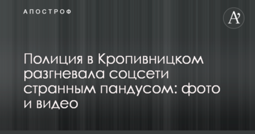 Поліція в Кропивницькому розгнівала соцмережі дивним пандусом: фото і відео