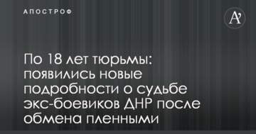 По 18 років в'язниці: з'явилися нові подробиці про долю екс-бойовиків ДНР після обміну полоненими