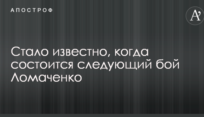 Стало известно, когда состоится следующий бой Ломаченко