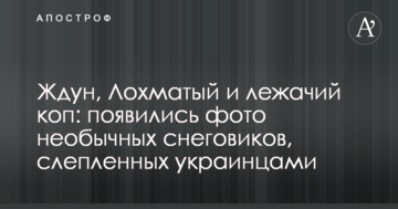 Ждун, Кошлатий і лежачий коп: з'явилися фото незвичайних сніговиків, зліплених українцями