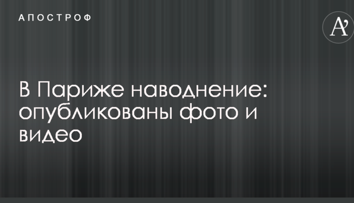 У Парижі повінь: опубліковано фото і відео