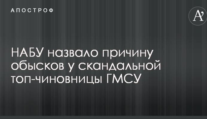 НАБУ назвало причину обшуків у скандальної топ-чиновниці ДМСУ