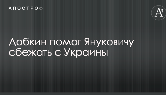 Добкин помог Януковичу сбежать из Украины: появились скандальные подробности