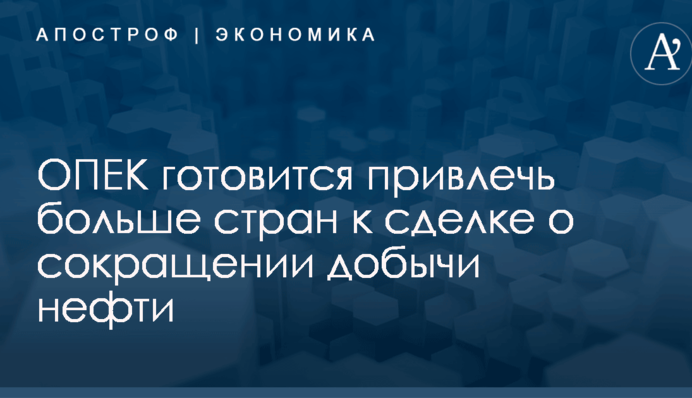 ОПЕК готовится привлечь больше стран к сделке о сокращении добычи нефти