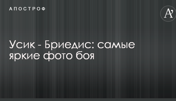 Усик - Брієдіс: найяскравіші фото бою