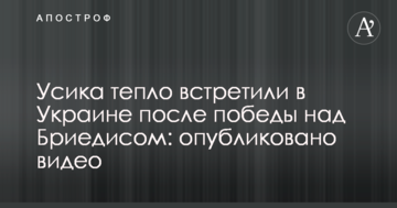 Усика тепло зустріли в Україні після перемоги над Брієдісом: опубліковано відео