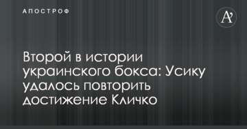 Другий в історії українського боксу: Усику вдалося повторити досягнення Кличка
