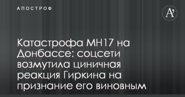 Катастрофа MH17 на Донбасі: соцмережі обурила цинічна реакція Гіркіна на визнання його винним