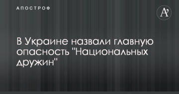 В Україні назвали головну небезпеку "Національних дружин"