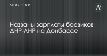 Названо зарплати бойовиків ДНР-ЛНР на Донбасі