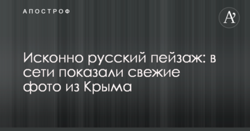 Споконвічно російський пейзаж: у мережі показали свіжі фото з Криму
