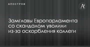 Заступник голови Європарламенту зі скандалом звільнили через образи колеги