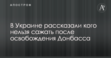 В Україні розповіли кого не можна саджати після звільнення Донбасу