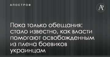 Поки тільки обіцянки: стало відомо, як влада допомагає звільненим з полону бойовиків українцям