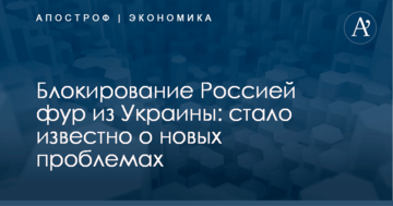 Блокирование Россией фур из Украины: стало известно о новых проблемах