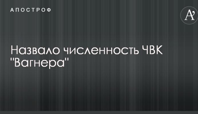 ​РосЗМІ назвали чисельність ПВК "Вагнера"