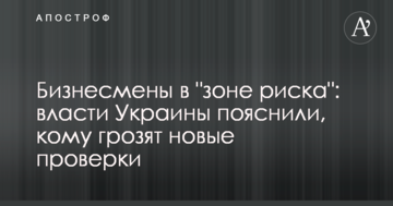 Бізнесмени в "зоні ризику": влада України пояснила, кому загрожують нові перевірки