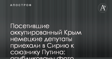 Відвідали окупований Крим німецькі депутати приїхали в Сирію до союзника Путіна: опубліковано фото