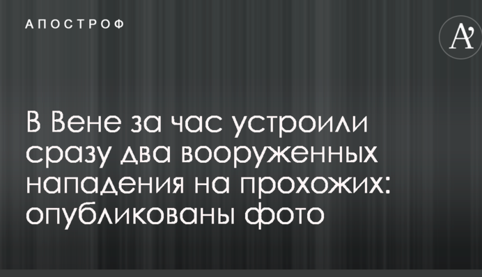 У Відні за годину влаштували відразу два збройних напади на перехожих: опубліковано фото
