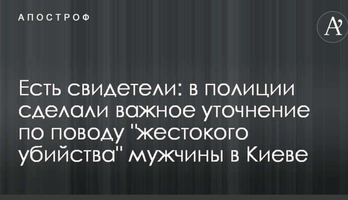 Є свідки: в поліції зробили важливе уточнення з приводу 