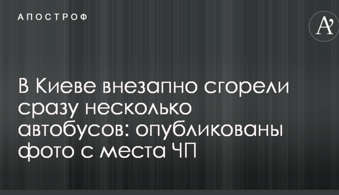У Києві раптово згоріли відразу кілька автобусів: опубліковані фото з місця НП