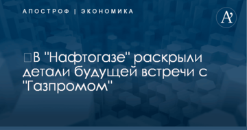 ​В "Нафтогазе" раскрыли детали будущей встречи с "Газпромом"