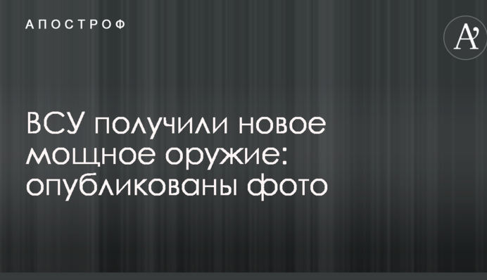 ЗСУ отримали нову потужну зброю: опубліковані фото