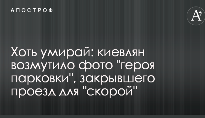 Хоть умирай: киевлян возмутило фото 