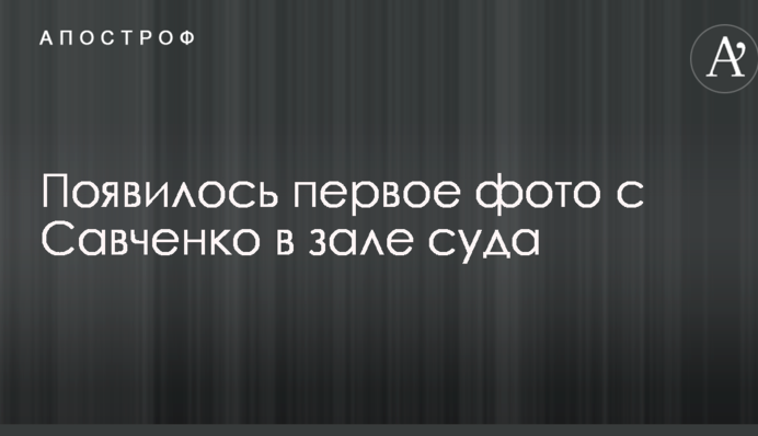 Появилось первое фото с Савченко в зале суда
