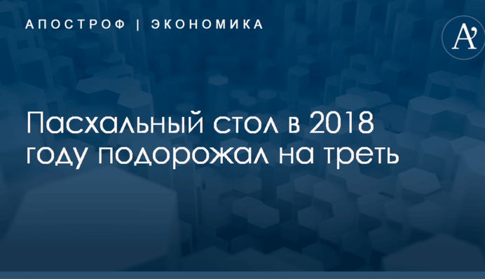 ​Цена пасхального стола в 2018 году выросла на треть: названы цифры