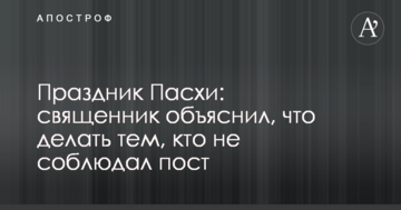 Свято Великодня: священик пояснив, що робити тим, хто не дотримувався посту