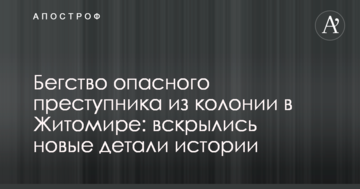 Втеча небезпечного злочинця з колонії в Житомирі: розкрилися нові деталі історії